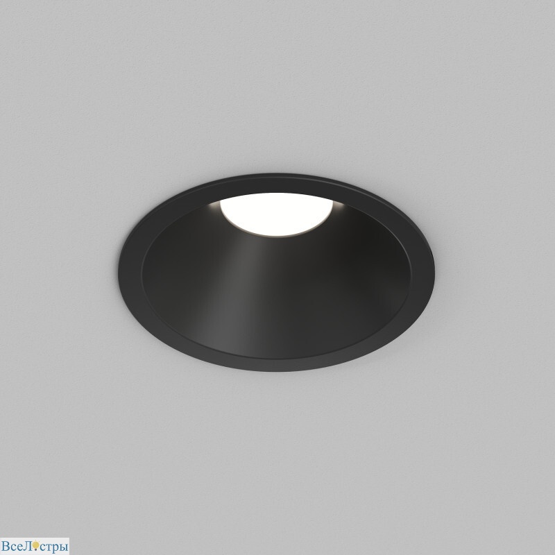 встраиваемый светильник denkirs shine glow dk2431-bk