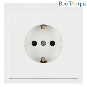Розетка ЭРА Galaxy 15-2101-01 c заземлением 2P+E Schuko 16А-250В IP20 белый Б0070620
