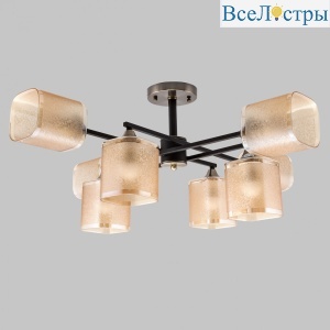Люстра на штанге IMEX MD.4212-8-S-BK+AB