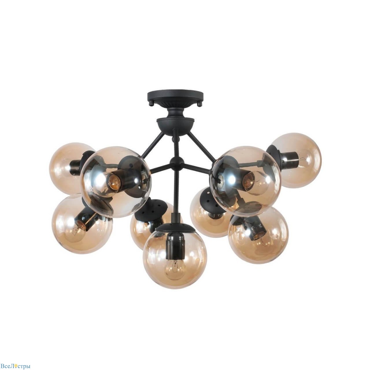 потолочная люстра crystal lux medea pl9