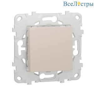 Переключатель двухклавишный Schneider Electric Unica New NU521344