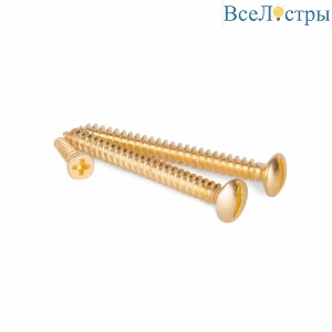 Винты Werkel для накладного выключателя Ретро золото WL18-21-01 4690389105890