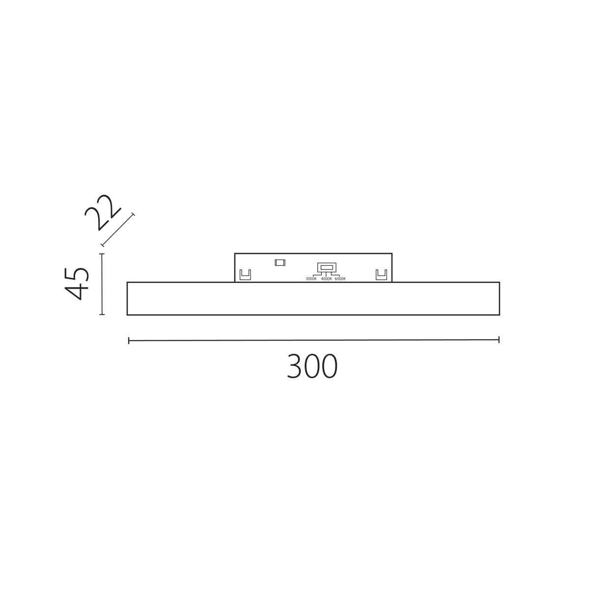трековый однофазный светильник заливающего света lightstar uno cct 269306cct