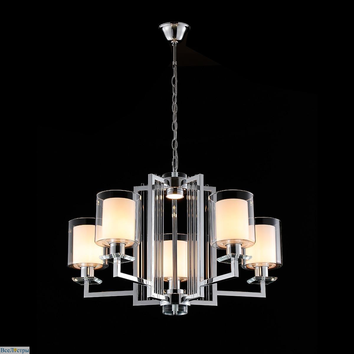 подвесная люстра ilamp king rm6201-5 cr+cl