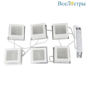 Встраиваемый светодиодный светильник (UL-00007427) Uniel ULP-1010 42W/4000К IP40 Grilyato White KIT06