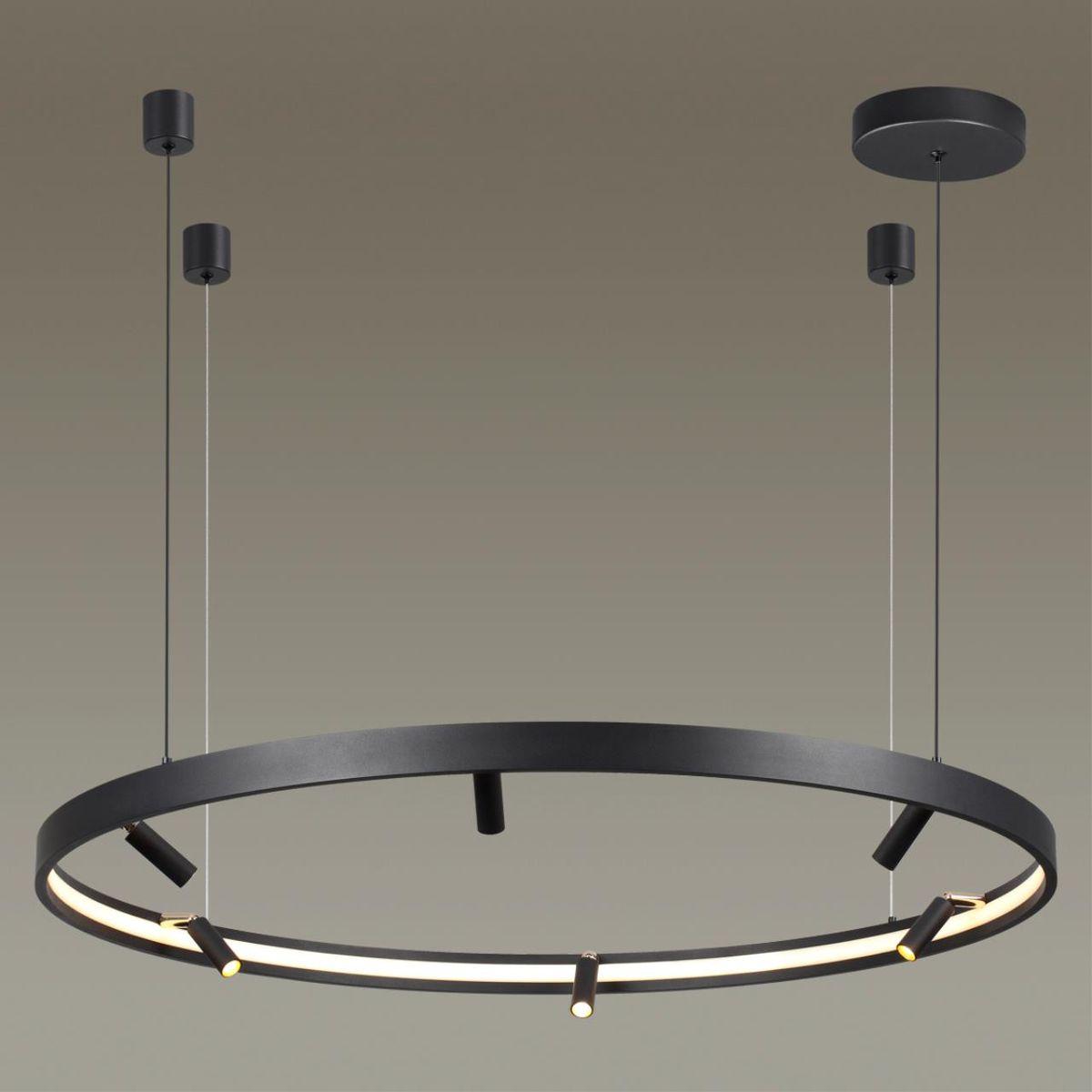 подвесная светодиодная люстра odeon light hightech fonda 4317/93l