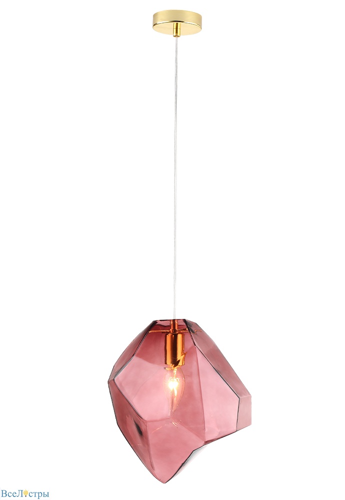 подвесной светильник crystal lux nuestro sp1 gold/pink
