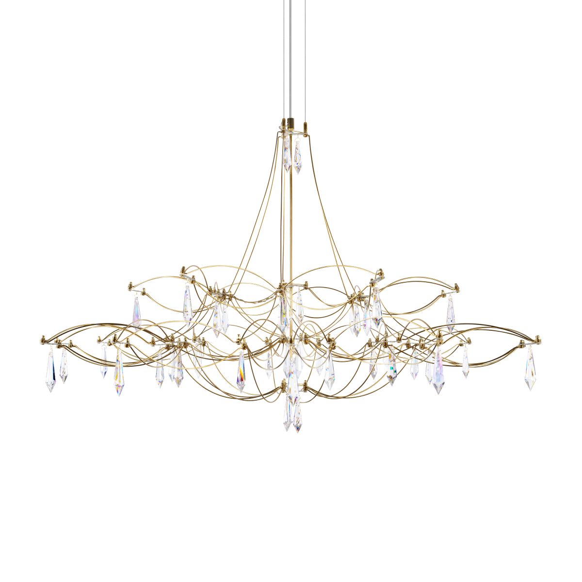подвесная люстра loft it mira 10590/1000 gold asfour