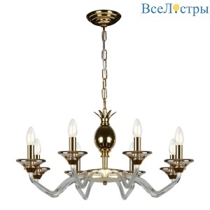 Подвесная люстра iLamp Flo YT2049-8 GD+Cear