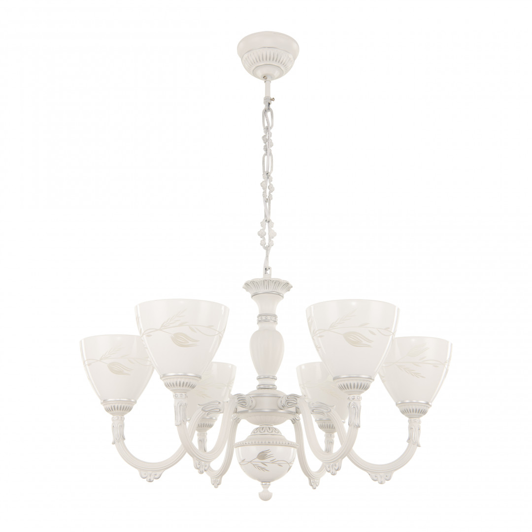 подвесная люстра arte milano 347837/6 wt+sl