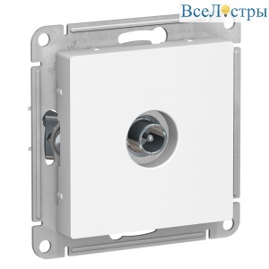 Розетка TV проходная 4DB Systeme Electric AtlasDesign Белый ATN000192