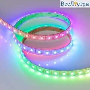 Светодиодная лента герметичная Arlight SPI-P-B60-12mm 5V RGB-PX1-BPT (12 W/m, IP66, 5060, 5m) 041167