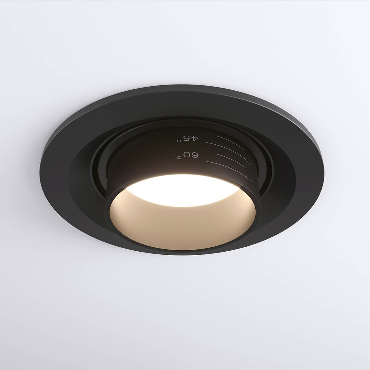 встраиваемый светодиодный светильник elektrostandard 9920 led 15w 4200k черный 4690389162879