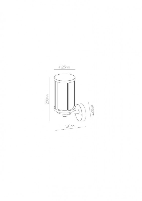 настенный светильник arte lamp a1036al-1bk