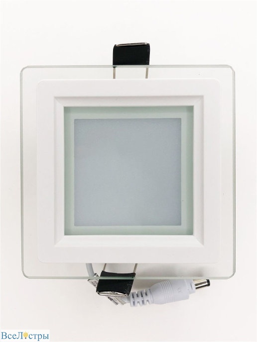 встраиваемый светильник elvan vls-705sq-6w-wh-wh
