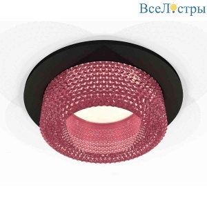 Комплект встраиваемого светильника Ambrella light Techno Spot XC7622022 SBK/PI черный песок/розовый (C7622, N7193)