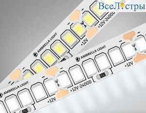 Светодиодная лента Ambrella Light LED Strip 12В 2835 19,2Вт/м 4500K 5м IP20 GS1502