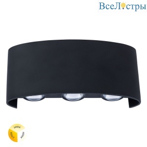 Уличный настенный светильник Arte Lamp Bosto A3722AL-6BK