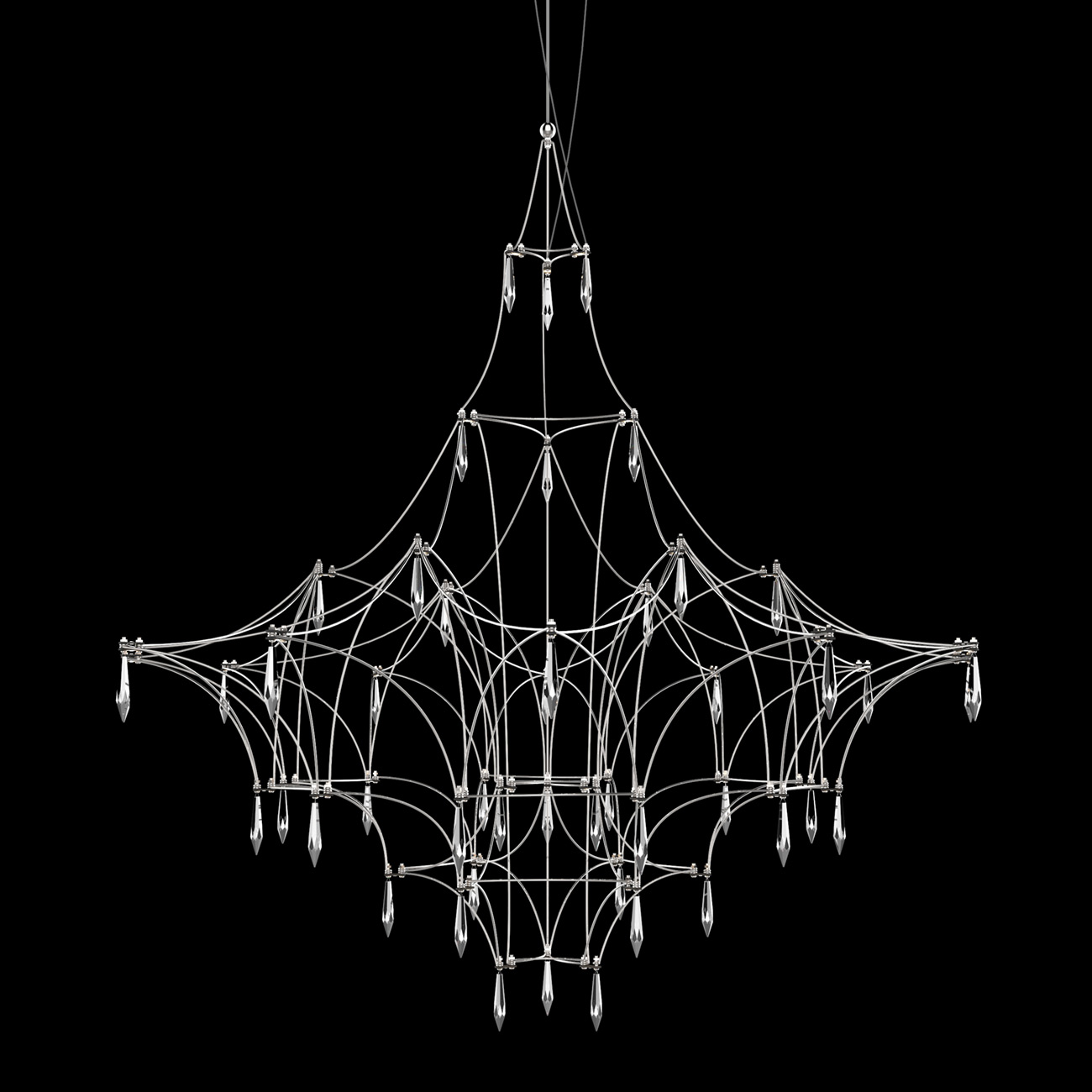 подвесной светильник delight collection lucciola md18001068-1e chrome