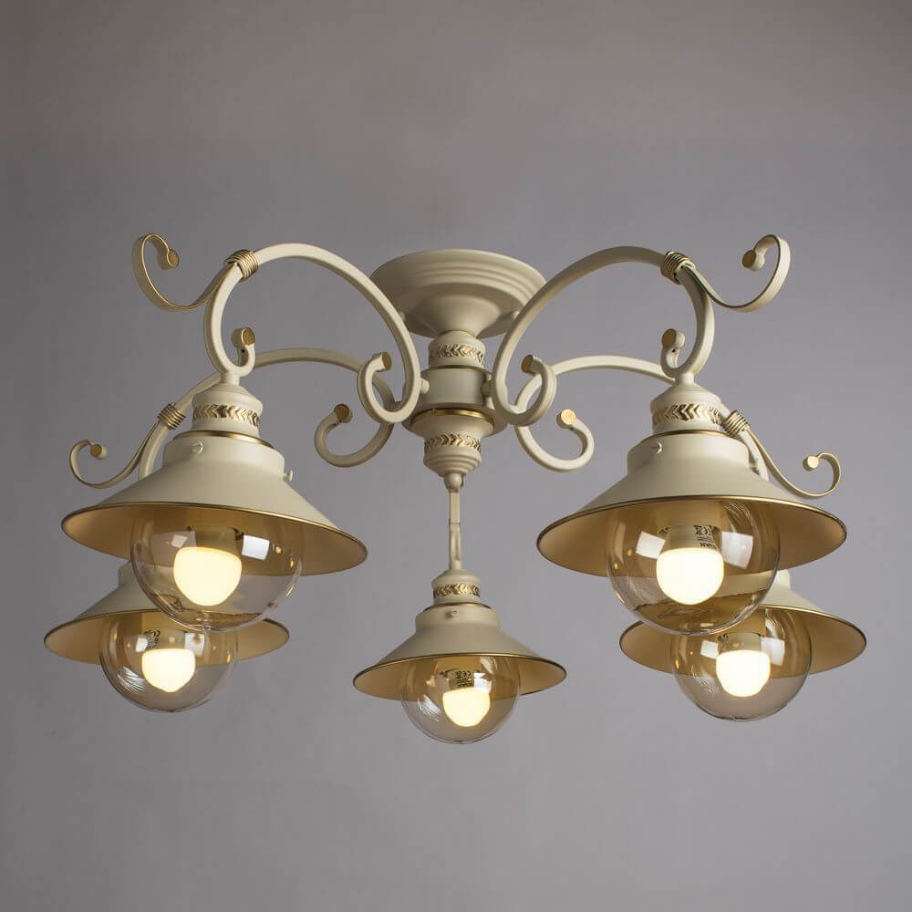 потолочная люстра arte lamp 7 a4577pl-5wg