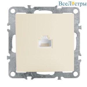 Розетка компьютерная Stekker Эрна слоновая кость PST00-9107-02 39325