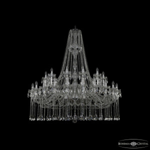 Подвесная люстра Bohemia Ivele Crystal 1413/24+12/530/h-160 Ni