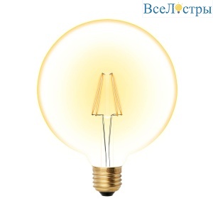 Лампа светодиодная филаментная Uniel E27 8W 2250K прозрачная LED-G125-8W/GOLDEN/E27 GLV21GO UL-00002358