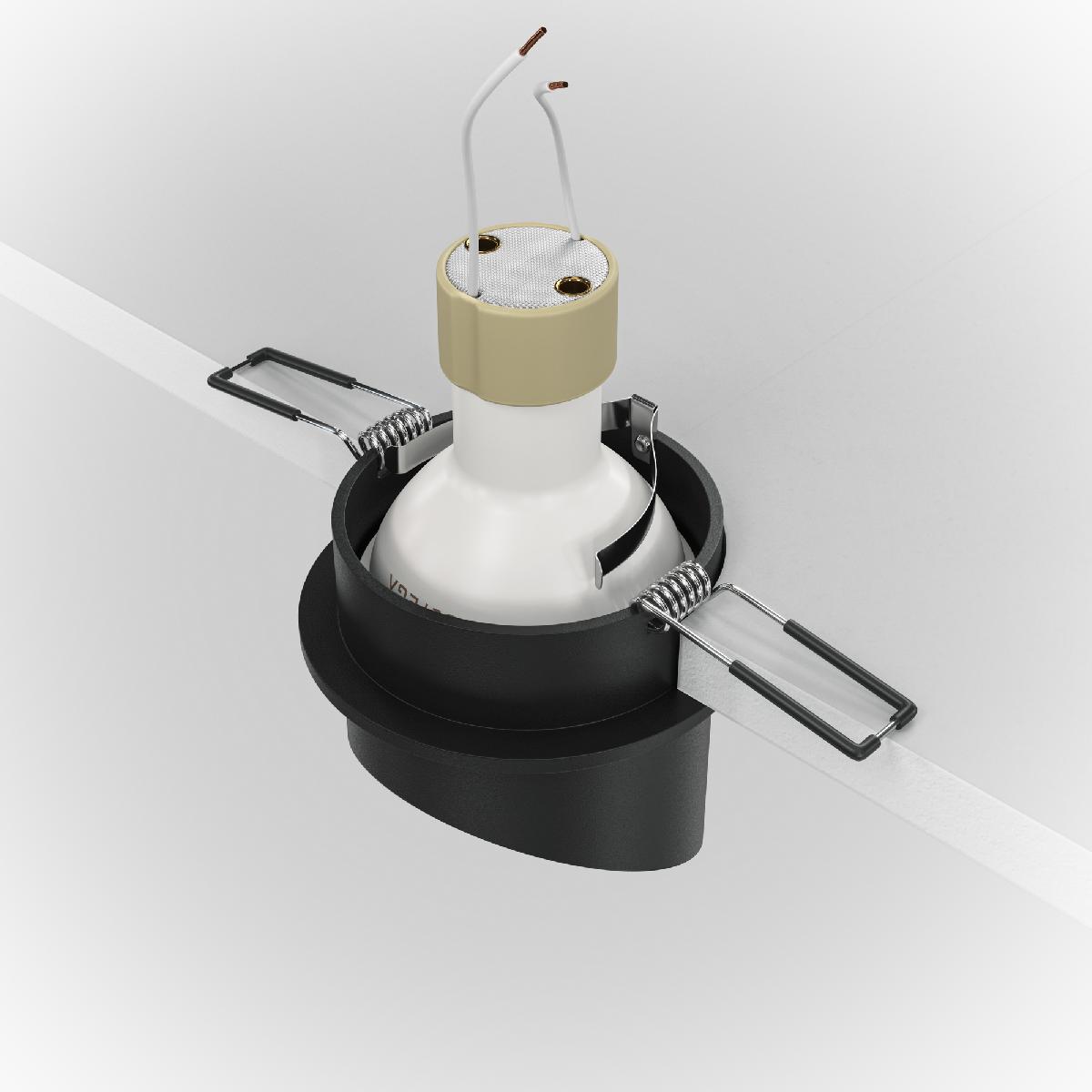 встраиваемый светильник maytoni technical lipari dl044-01-gu10-b