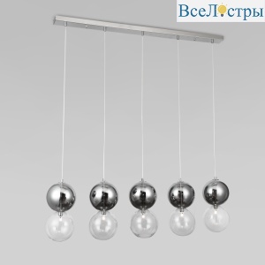 Подвесной светильник Eurosvet Selisa 50091/5 хром/дымчатый