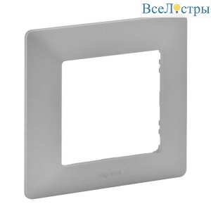 Рамка 1-постовая Legrand Valena Life Алюминий 754137