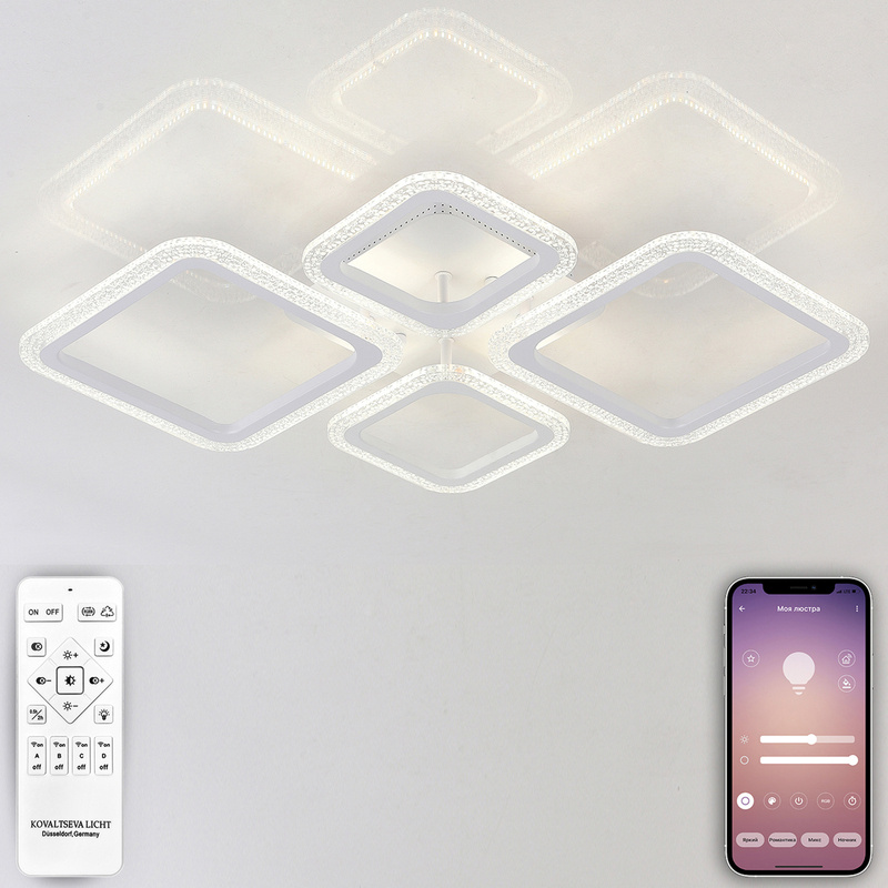 потолочная люстра natali kovaltseva opti led lamps 81229