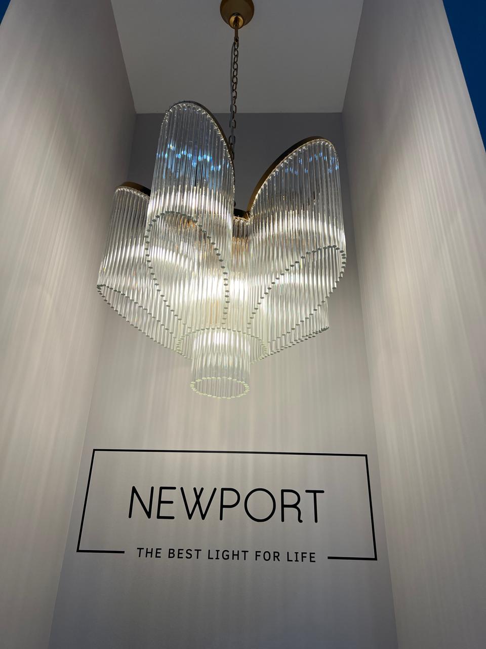подвесная люстра newport 3220 3229/c french gold м0068540