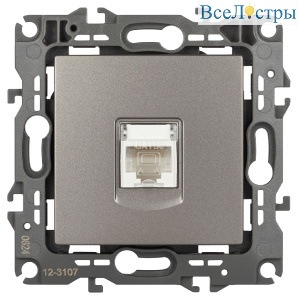 Розетка компьютерная RJ45 Эра 12-3107-16 Б0065716