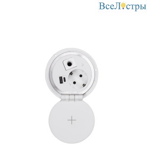 Блок розеток 51 (1 секция и 2 USB) Mebax 00-00000827