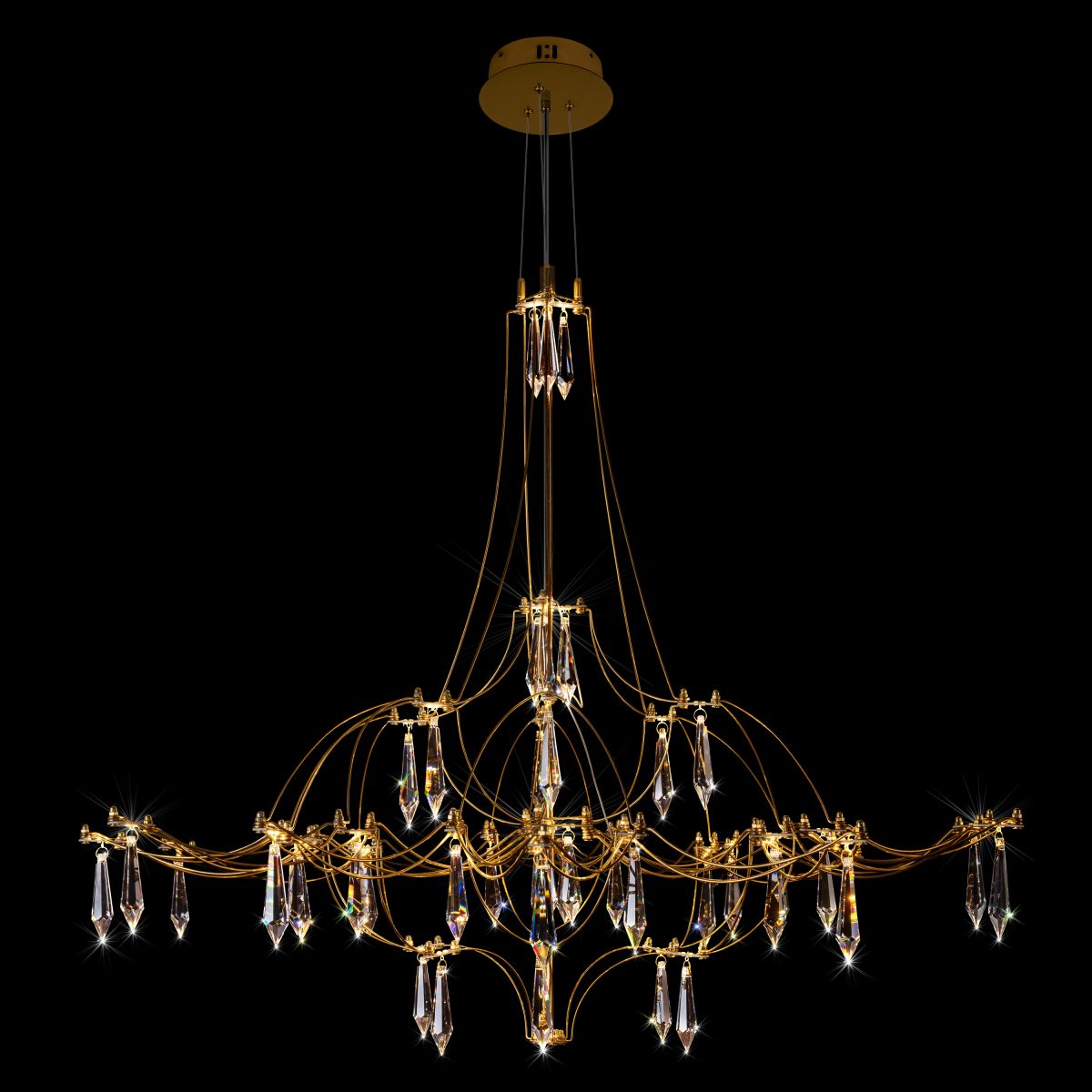 подвесная люстра loft it mira 10588/800 gold asfour