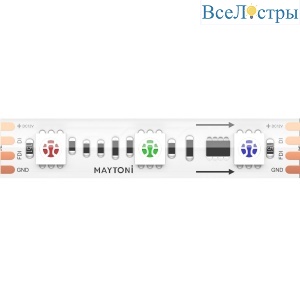 Светодиодная лента Maytoni Led Strip 12В 5050 14,4Вт/м RGB 5м IP67 201244