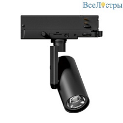 Трековый трехфазный светильник Arlight LGD-ARTIFACT-4TR-R65-18W Warm3000-MIX (BK, 20 deg., DALI, 230V) (IP20 Металл) 057109