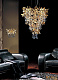 подвесная люстра crystal lux romeo sp10 gold d600