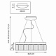 подвесная светодиодная люстра lightstar nibbler 812126