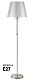 торшер crystal lux nicolas nicolas pt1 nickel/white