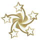 потолочная люстра natali kovaltseva star innovation style 83060