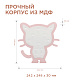 светодиодный ночник apeyron котенок теплый белый 2хааа мдф 12-173