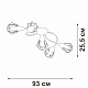 потолочная люстра vitaluce v3037-0/5pl