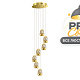 подвесная люстра delight collection terrene md13003023-7a gold