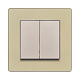 рамка 1-постовая, золотой kollinger eleganz acryl ea1gd