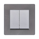 рамка 1-постовая, серый kollinger eleganz acryl ea1gy