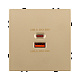 розетка usb a+c 65w, золотой kollinger eclipse ec-024gd