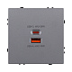 розетка usb a+c 65w, серый kollinger eclipse ec-024gy