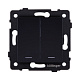 выключатель 2-клавишный проходной 10а/250в с led подсветкой, черный kollinger rea-s-010bk для aspekt, eleganz, reflex