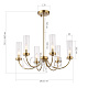 люстра на штанге st luce иллюмиа sl1400.303.06
